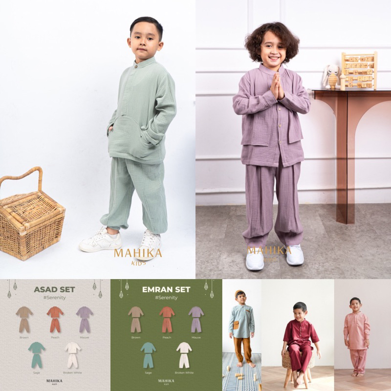 MAHIKA KIDS EID SERIES ASAD EMRAN JOYFUL EID | BAJU LEBARAN KOKO ANAK OMAR BILAL MAHER IHSAN DANISH 
