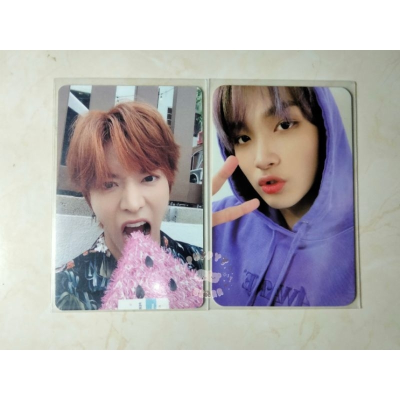 [BACA DESKRIPSI] READY STOCK WTS PHOTOCARD PC OFFICIAL HAECHAN HOODIE UNGU PHOTOPACK PP SEASON GREET
