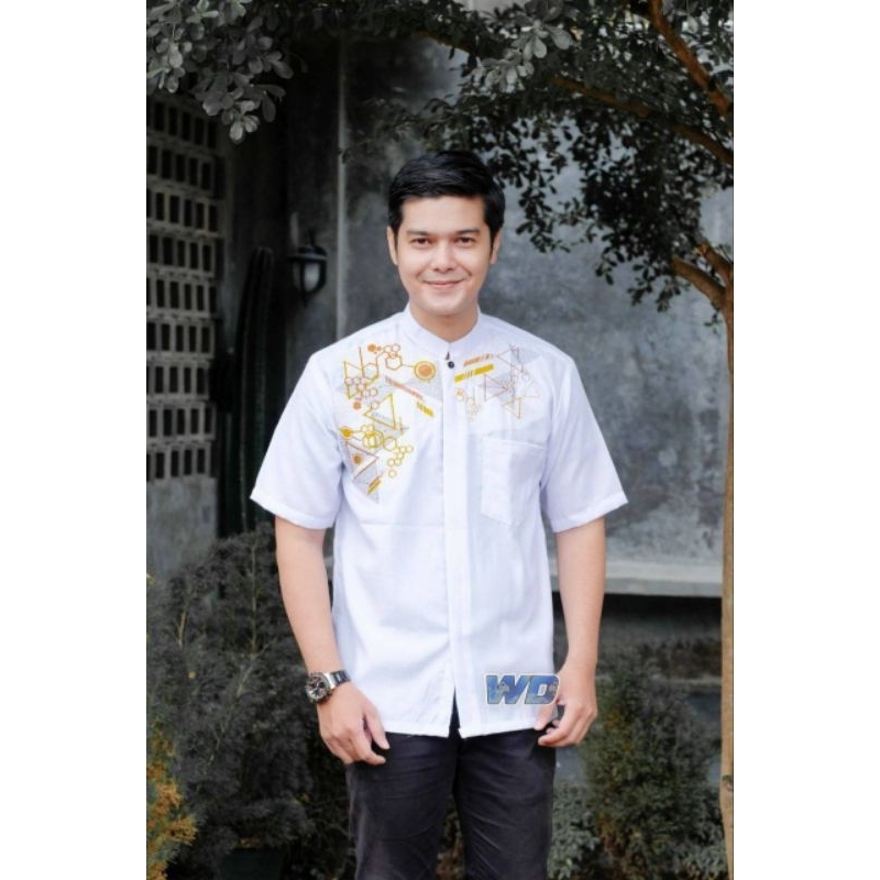 Baju koko Ar-Rayhan | Baju koko murah bordir | Baju Koko kain bahan burgury