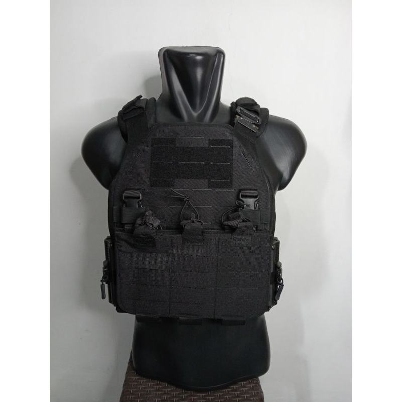 BODY VEST HITAM TACTICAL PREMIUM