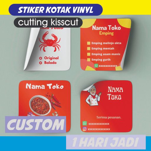 

Cetak Stiker Vinyl Anti Air Bentuk Kotak 2 cm 3 cm 4 cm 5 cm 6 cm 7 cm 8 cm Cetak Stiker Anti Air Label Kemasan Makanan Minuman Snack Vinyl Termurah