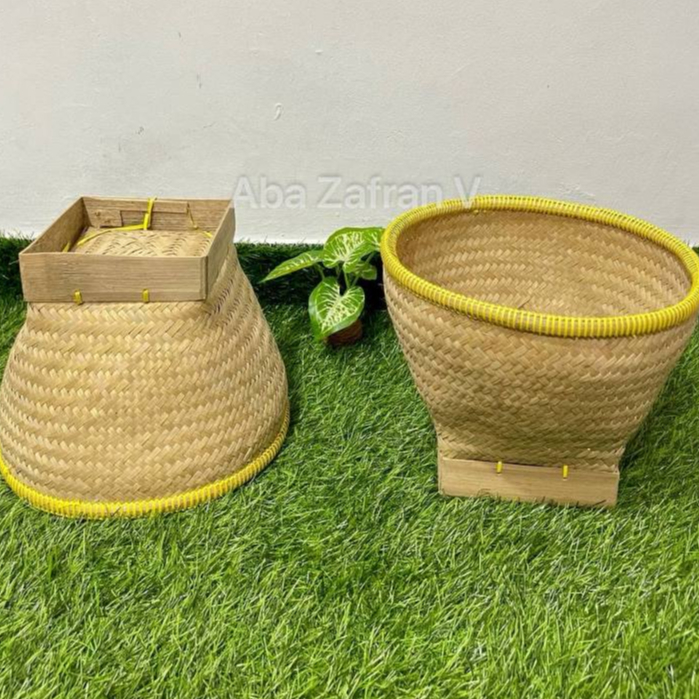 Bakul Boboko Sangku Wakul Ceting Tempat Nasi Bambu Anyaman Bilik Kualitas Super Ukuran Besar Jumbo
