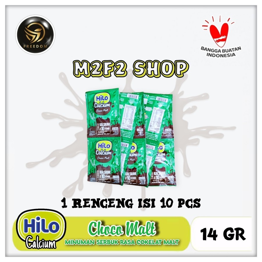 

Susu HiLo Calcium Choco Malt | Serbuk Cokelat Tinggi Kalsium Sachet - 14 gr (Kemasan 1 Renceng)