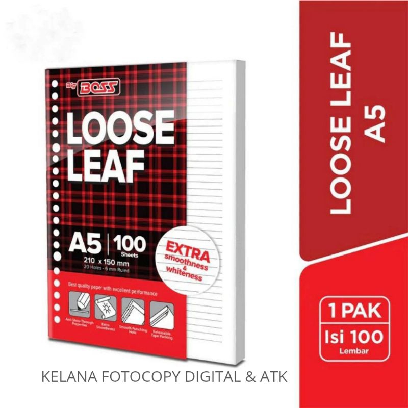 

KF | Loose Leaf A5 isi 100 Lembar - SATUAN