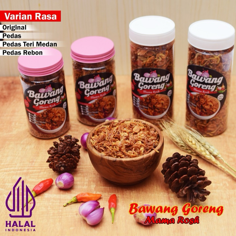 

bawang GORENG PREMIUM PEDAS PAKET 2 TOPLES