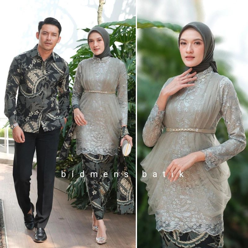 Kebaya Couple Modern Kebaya Lamaran Wisuda Baju Tunangan Batik Brukat Terbaru Baju Couple Kondangan 