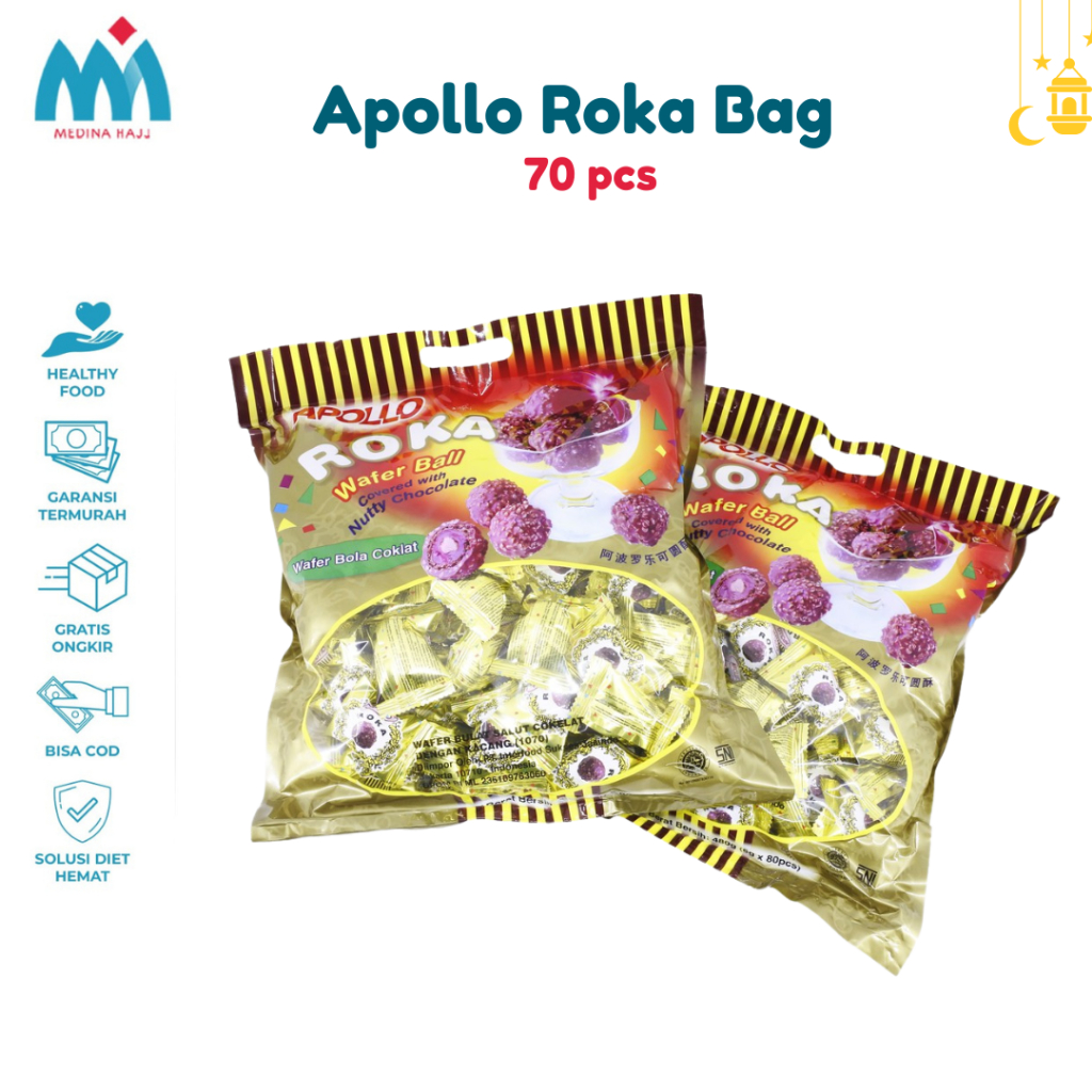 

Roka Coklat Apollo Wafer Ball Isi 70 Pcs