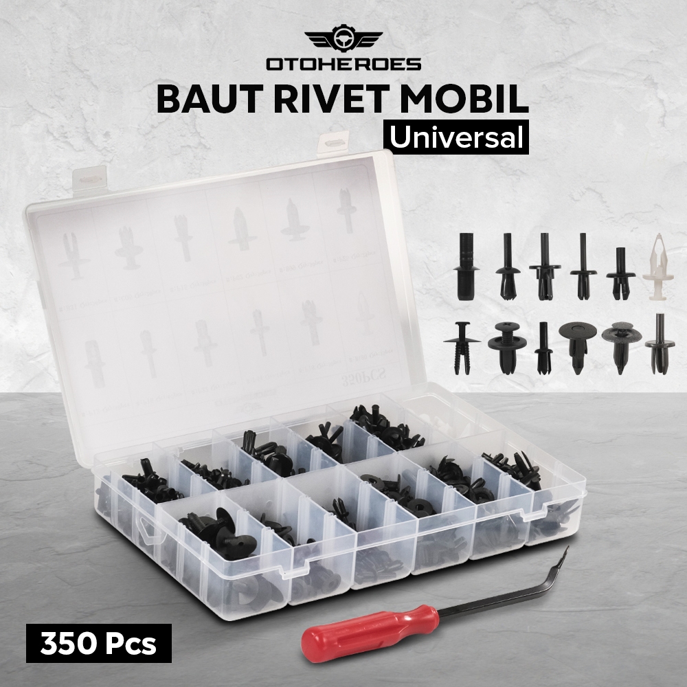 Baut Rivet Mobil Universal Car Push Pin Fasteners Baut Mobil
