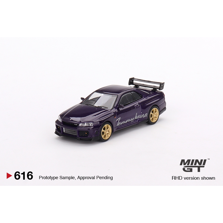 Mini GT 616 Nissan Skyline GT-R (R34) Tommy Kaira Midnight Purple