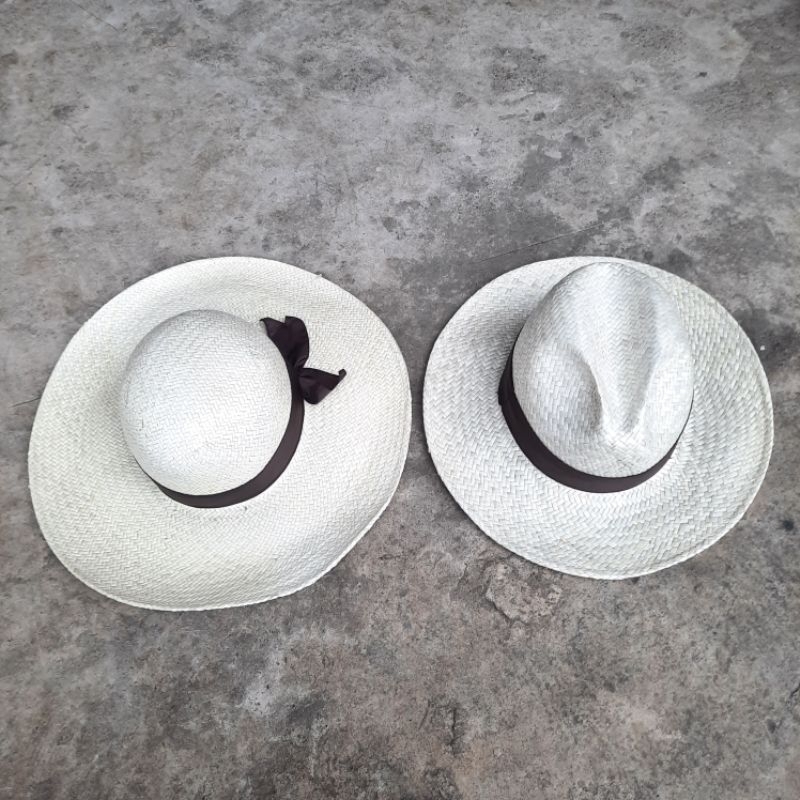 Topi pandan topi wanita dan topi pria topi pantai anyaman anti panas