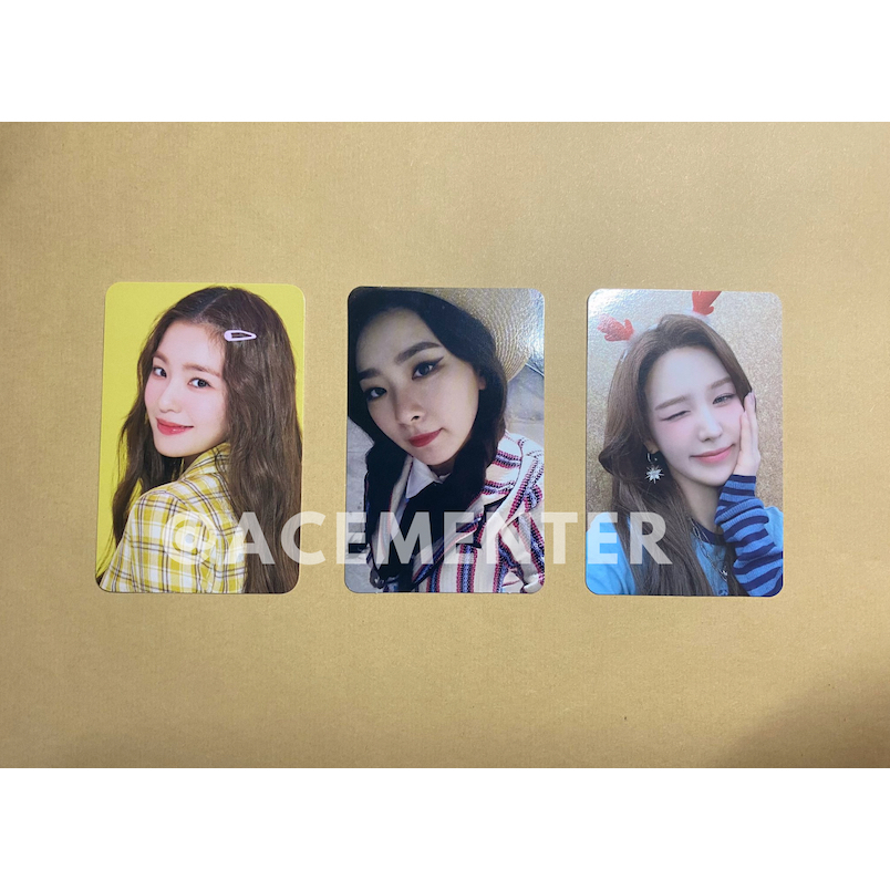 Photocard Irene Seulgi Wendy Red Velvet (2023 SG, The Red, SM Pink Christmas)
