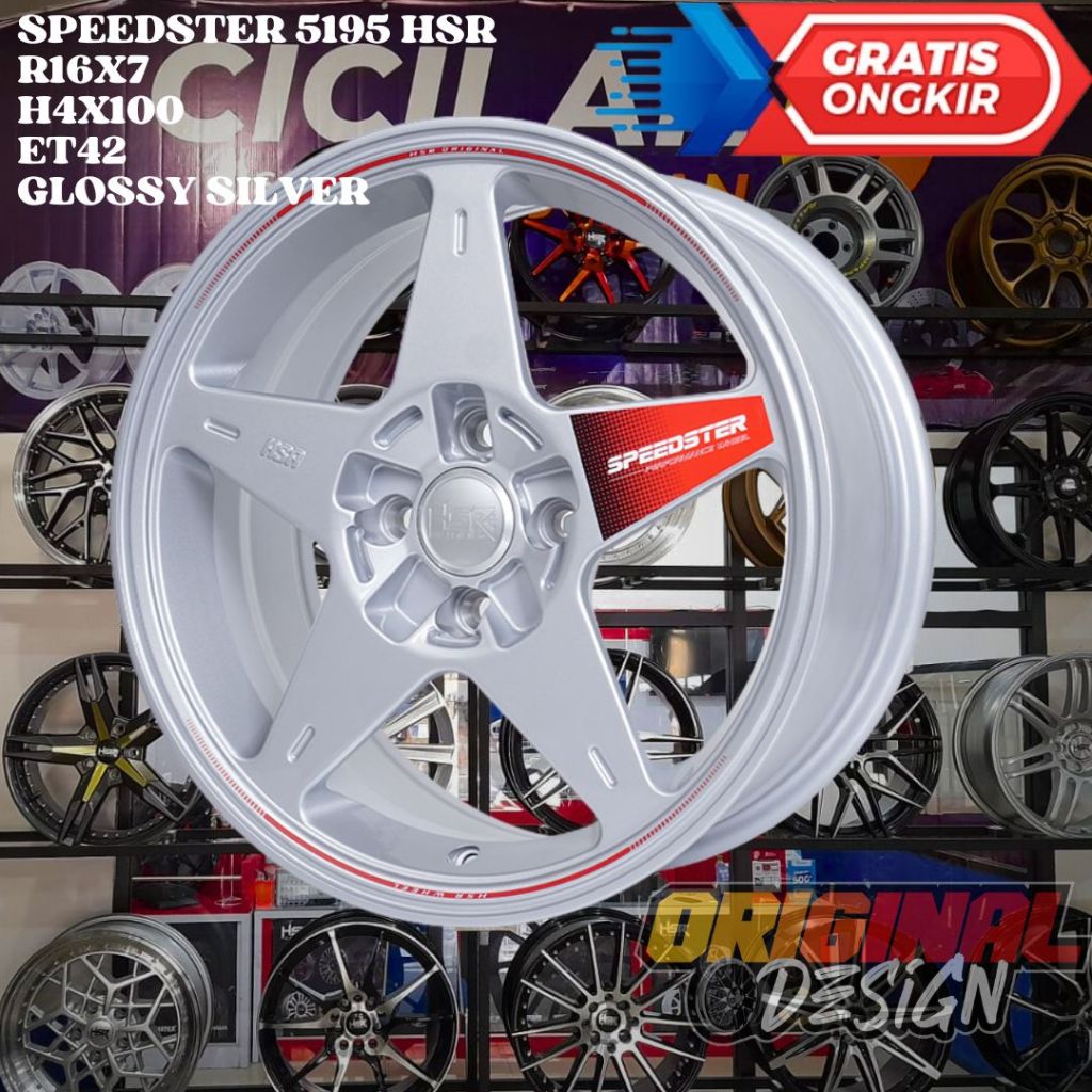 Velg Mobil Ring 16 HSR SPEEDSTER R16 UNTUK RAIZE ROCKY ETIOS SIRION