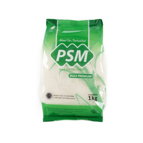 

Gula PSM 1Kg Putih. 1 Bks