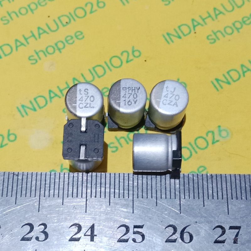 d8x10mm 470uf C 16V elko smd kapasitor elco solid capacitor