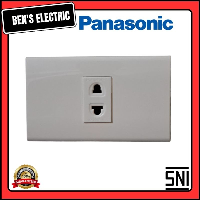 Panasonic frame + stop kontak box model panjang inbow/tanam