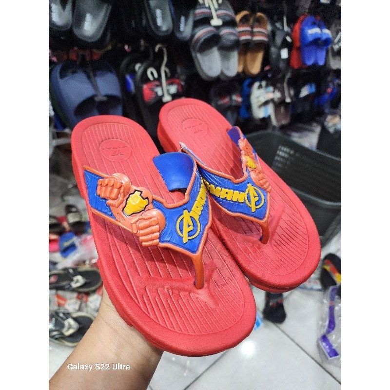 Sandal Jepit Yitai 342C/327 Motif Airoman/Transforman