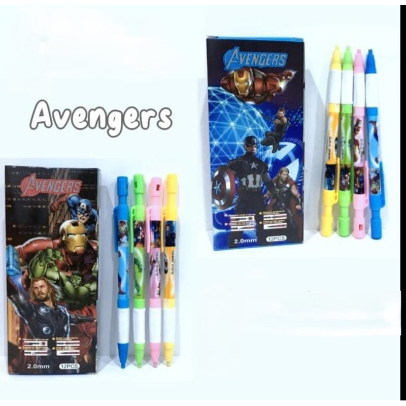 

3pcs Pensil mekanik fancy pensil besar mekanik karakter pensil lucu