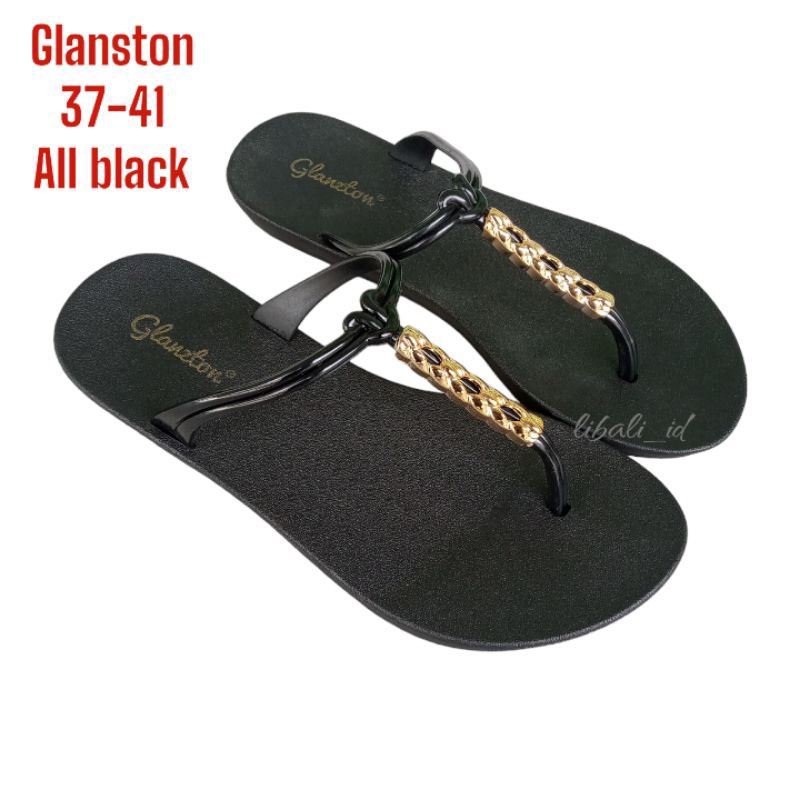 Glanston JLT-L1913 Sandal karet jelly wanita jepit import slip on model terbaru