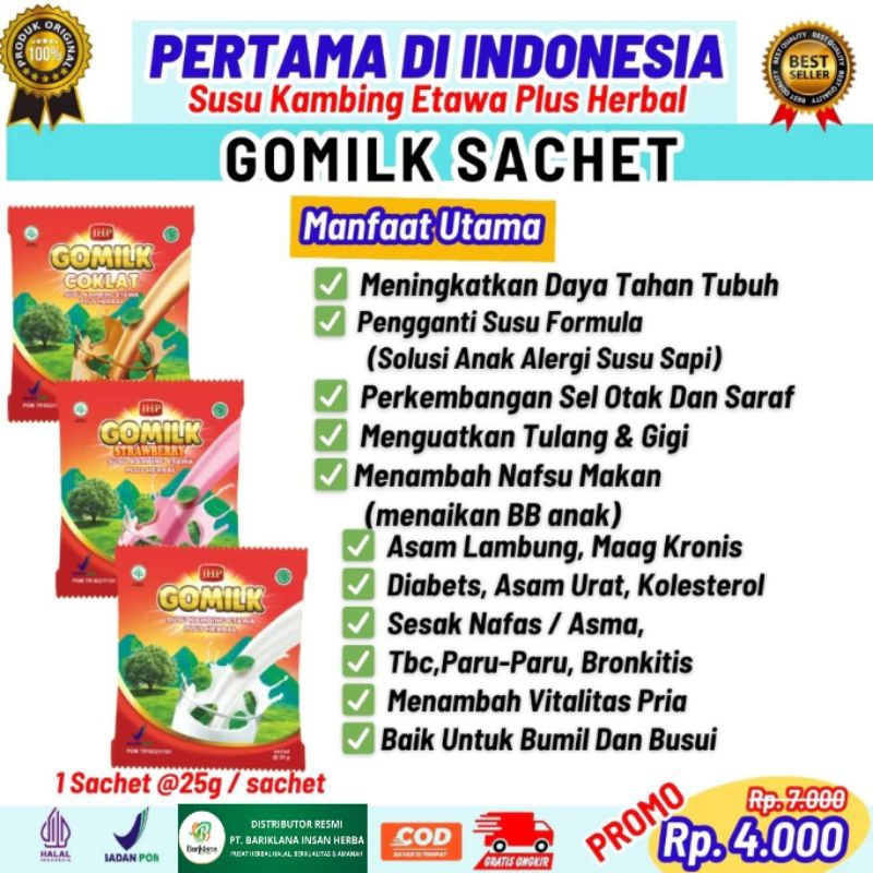 

Gomilk sachet susu etawa herbal nafsu makan & imunitas