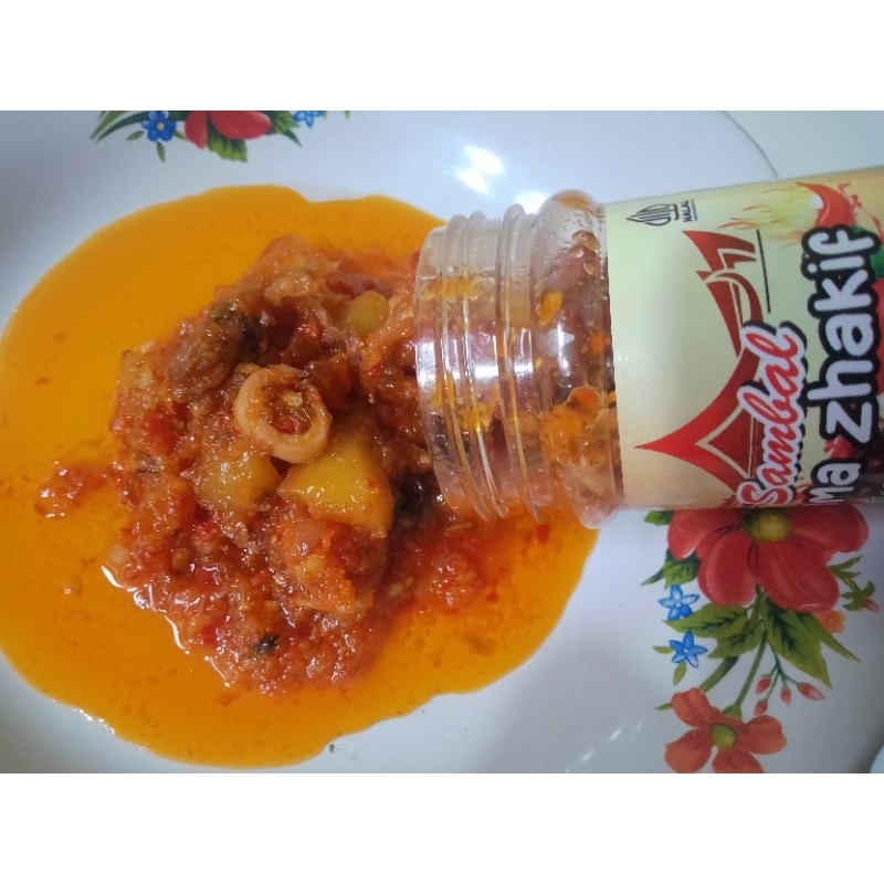 

Sambal Cumi Asin Padang/ sambal botol 150 Ml