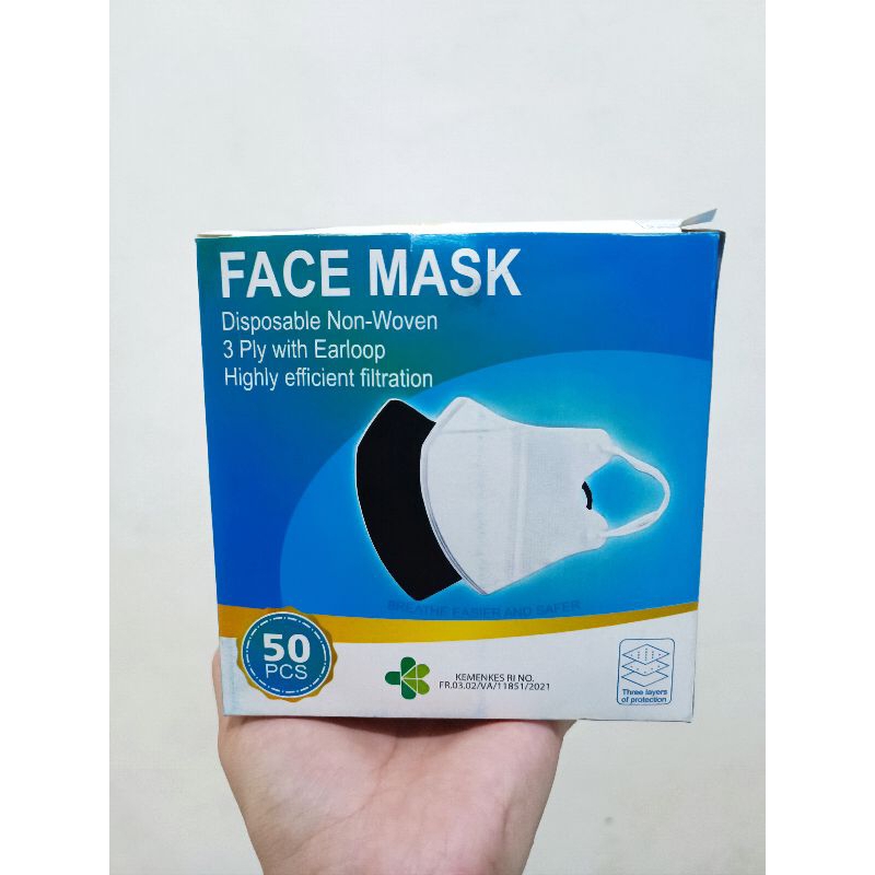 Masker Duckbill Putih | Masker Medis | Masker Wajah