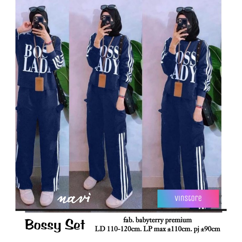 BOSSY SET BY VINSTORE / BABY TERRY PRENIUM BEST SELLER NEW ARRIVAL