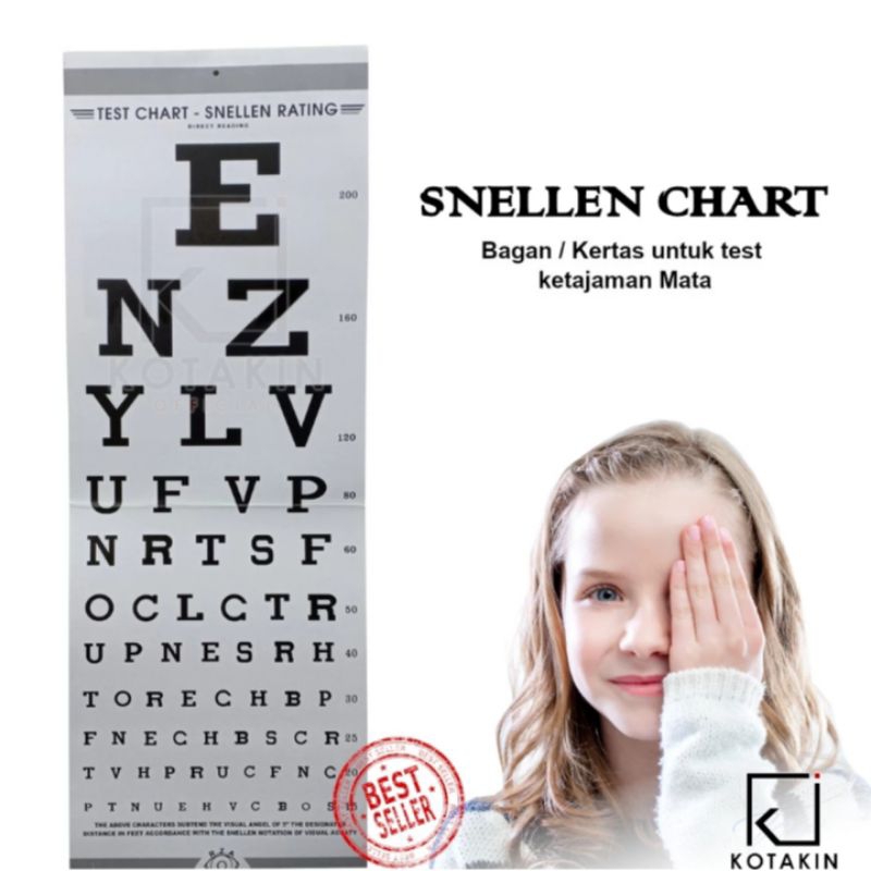 Snellen chart kertas tes mata Tes mata snellen tes rabun kertas Snellen Chart