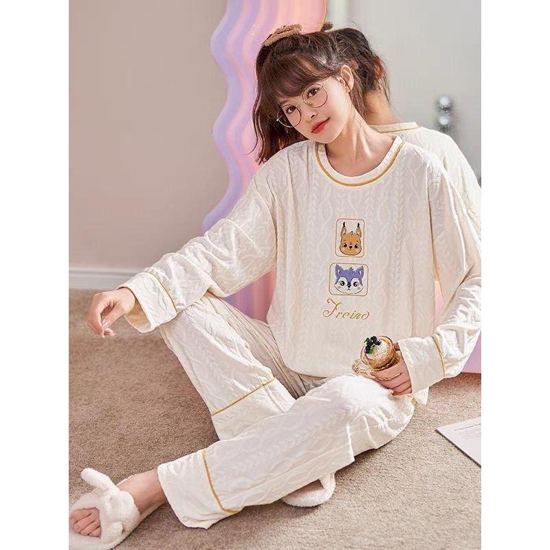PAKET BAJU IMPORT GROSIR / PIYAMA WANITA NEW IMPORT MURAH GROSIR CREAM COTTON KNIT / BAJU MURAH GROS
