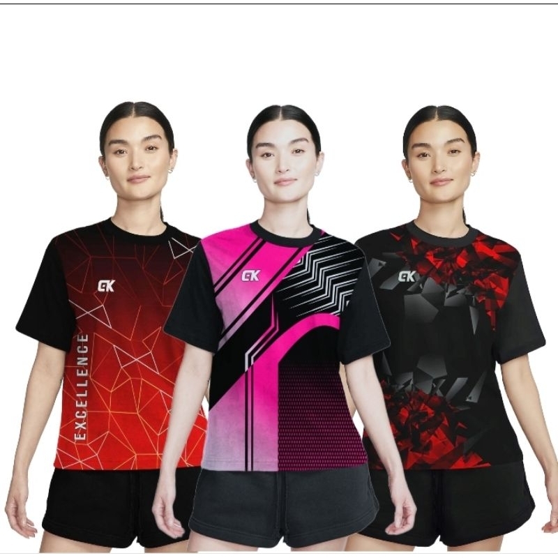 KAOS OLAHRAGA WANITA JUMBO KAOS BADMINTON CEWEK KAOS VOLI WANITA JERSEY OLAHRAGA WANITA PREMIUM JUMB