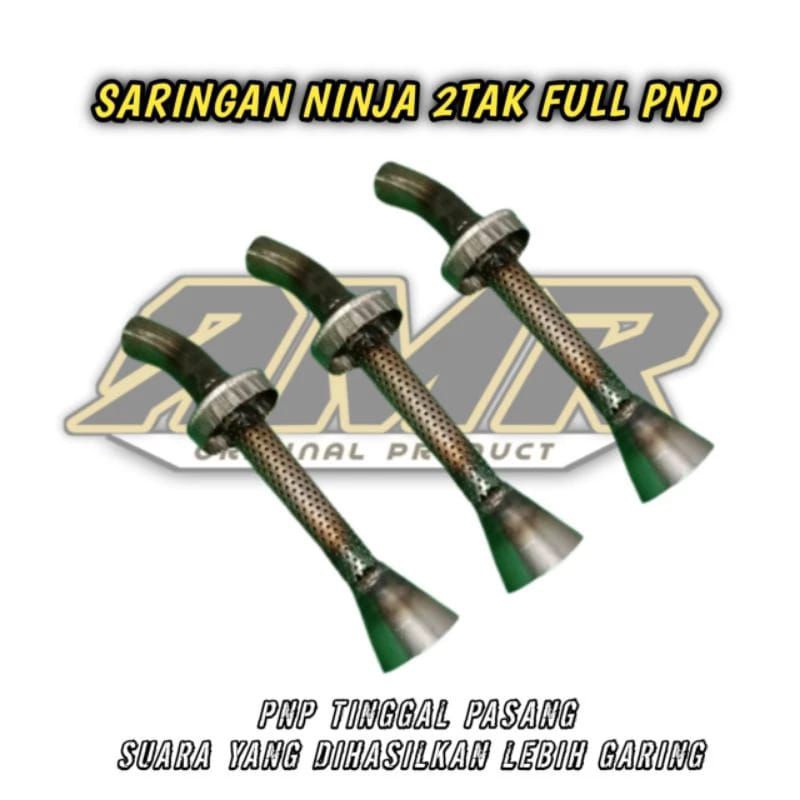 SARINGAN SARANGAN KNALPOT NINJA 2 TAK STANDAR RACING SUPER GARING ORIGINAL AMR EXHAUST BUKAN CREAMPI
