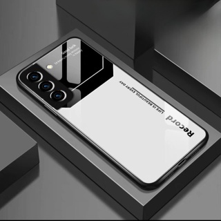 Samsung S21fe / S21 FE casing tempered glass case fashion silikon back cover