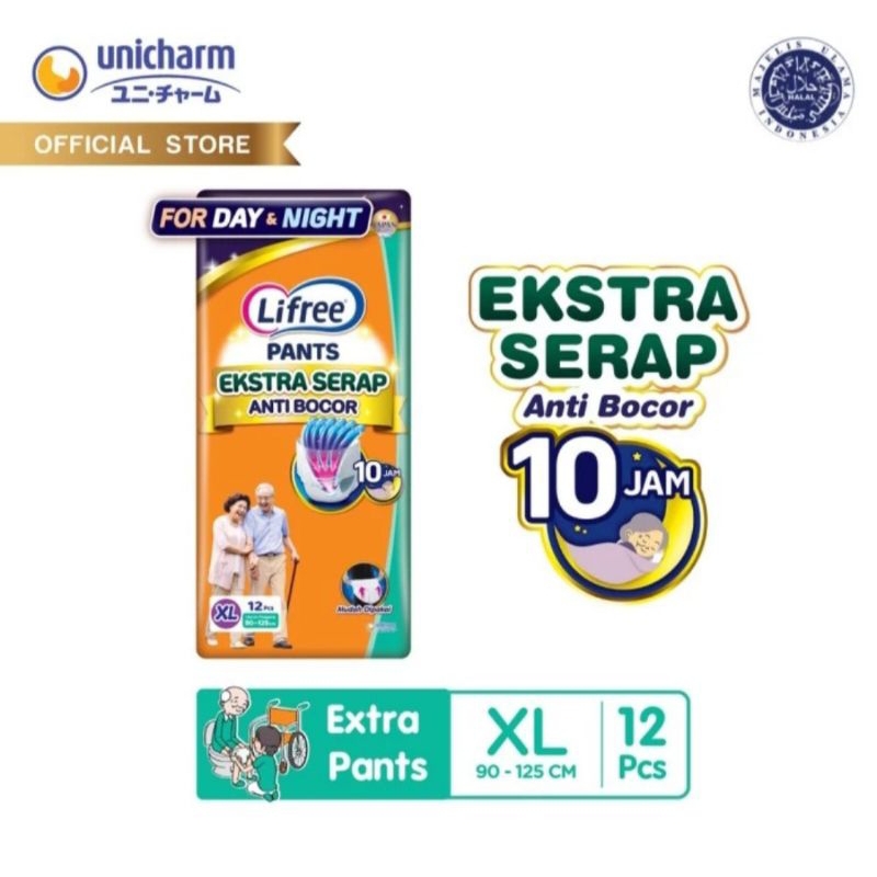 popok dewasa XL isi 12