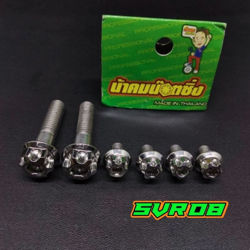 baut kuping lampu bulat ninja ss kis ninja M probolt stainless original Thailand