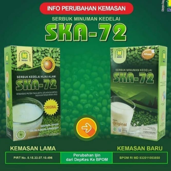 

SKA-72 - MINUMAN SERBUK KEDELAI HIJAU ALALMI PILIHAN - SKAO - PENGGEMUK BADAN - MENAMBAH BERAT BADAN - NAFSU MAKAN