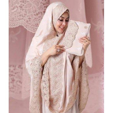 Mukena Syahrini Mewah Adem Mukena Syahrini Dewasa Bordir SYR viral