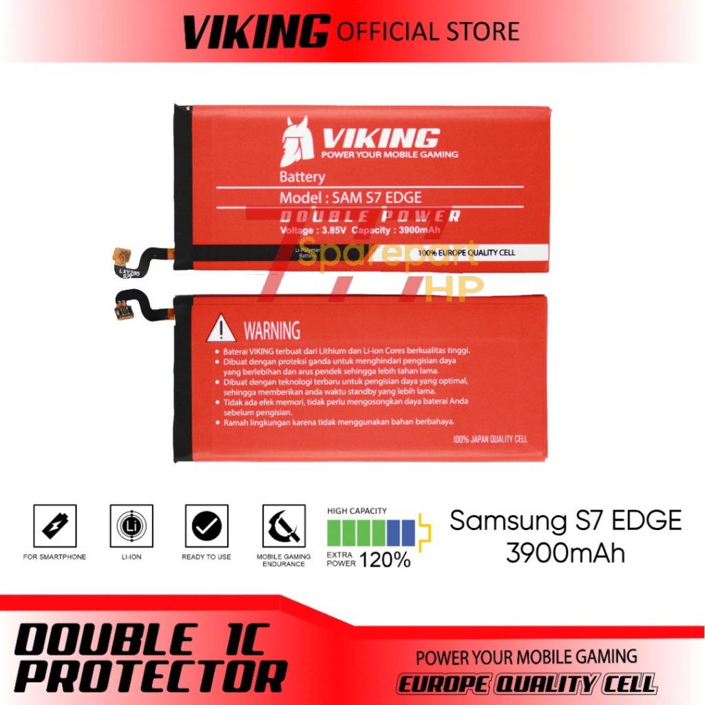Baterai Double Power Viking EB-BG935ABE / Samsung Galaxy S7 Edge / G935F / SM-G935FD / SM-G935W8 / S