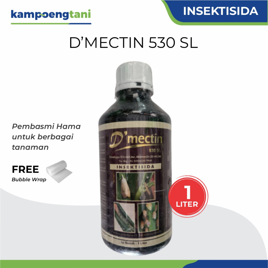 Kampoeng Tani - Insektisida DMectin 530 SL 1 Liter Dimehipo Abamektin Obat Pembasmi Hama Tanaman
