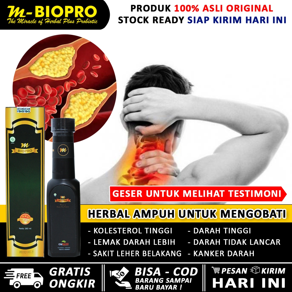 Obat kolesterol paling ampuh MBIOPRO, asam urat, herbal cina, simpastatin, kolesterol herbal, remati
