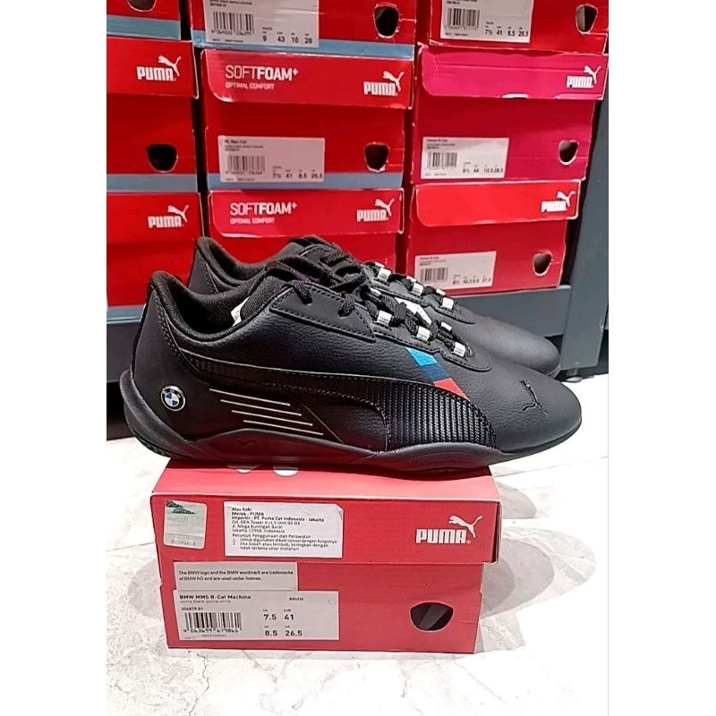 Sepatu Pria Puma BMW MMS R Cat Machina Black Original Galeri Puma