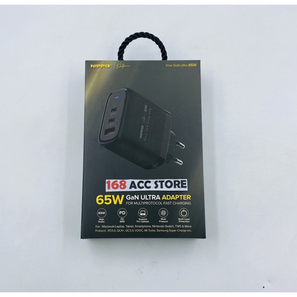 ADAPTER CHARGER 65W HIPPO ELITE FINIX Gan Ultra