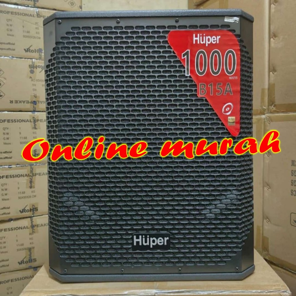 subwoofer aktif huper b15a / b 15a / b15 a 15 inch 1 buah original