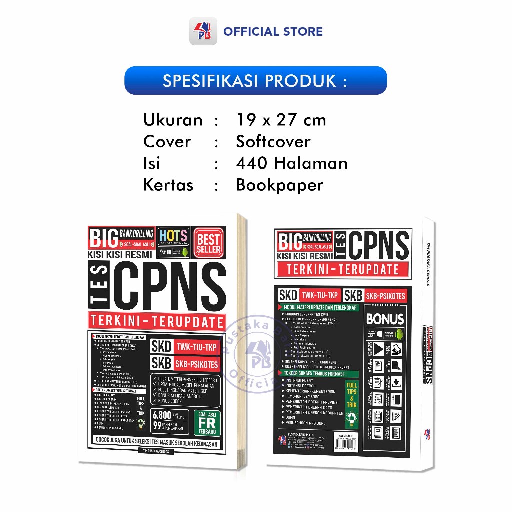 Buku cpns dan pppk 2024 2025 Best Seller Untuk Umum ( Pendidik, Kesehatan, Teknis ) : Big Drilling Kisi Kisi Resmi Tes CPNS Terkini Terupdate Fr Berdasarkan Kepmenpan RB No 651 Tahun 2023 / Biig Drilling Kisi Kisi Resmi Tes PPPK  2024-4