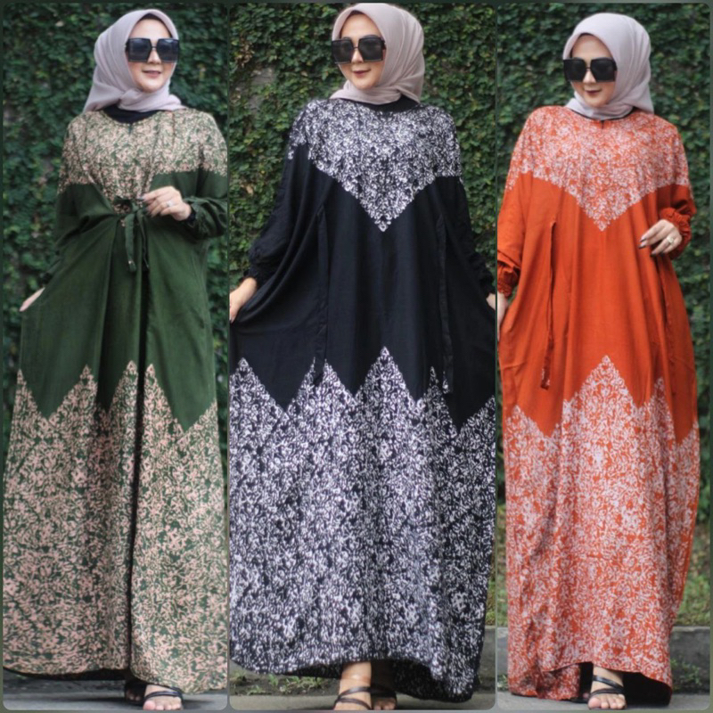 NEW MODEL NEW MOTIF/ twill kaftan/ gamis twill ori cap malam