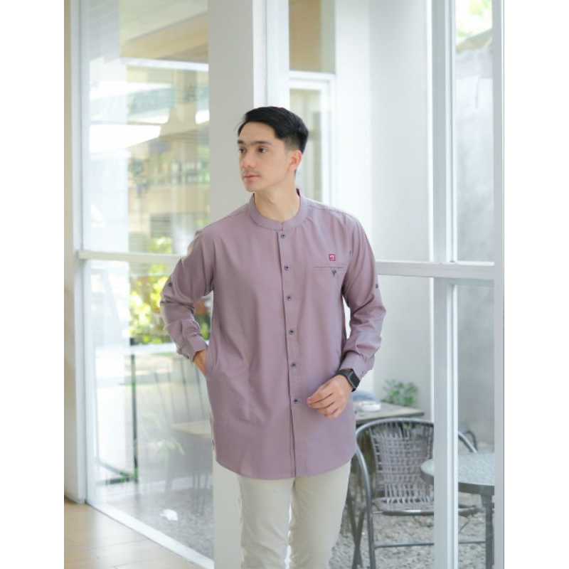 KOKO QURTA TANGAN PANJANG WARNA MAUVE / KOKO PRIA / KOKO QURTA TERLARIS