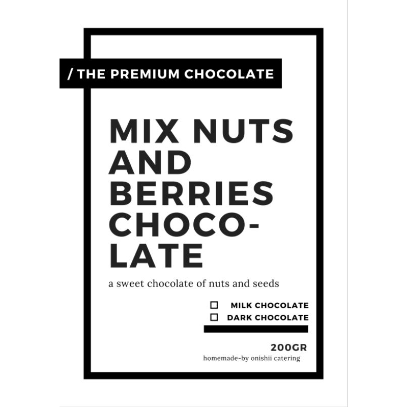 

Mix Nuts and Berries Chocolate