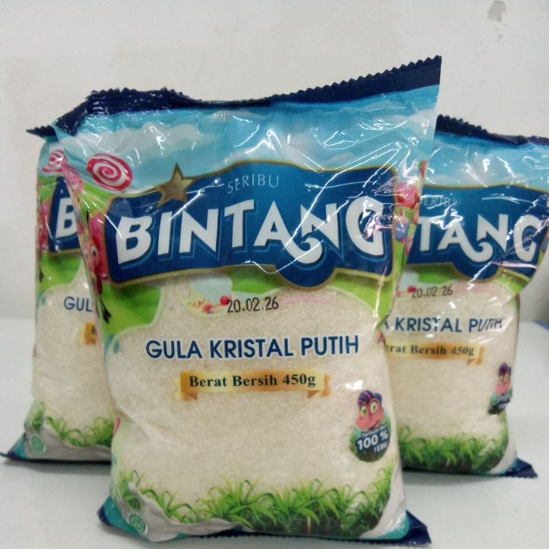 

gula pasir cap bintang 450gr