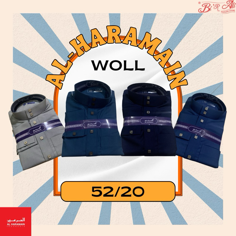 Jubah Haramain Premium Woll Manset Dewasa