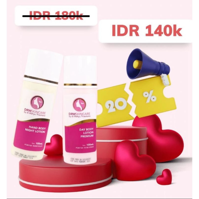 DRW SKINCARE SEPAKET NIGHT LOTION LICORICE/PEMUTIH BADAN