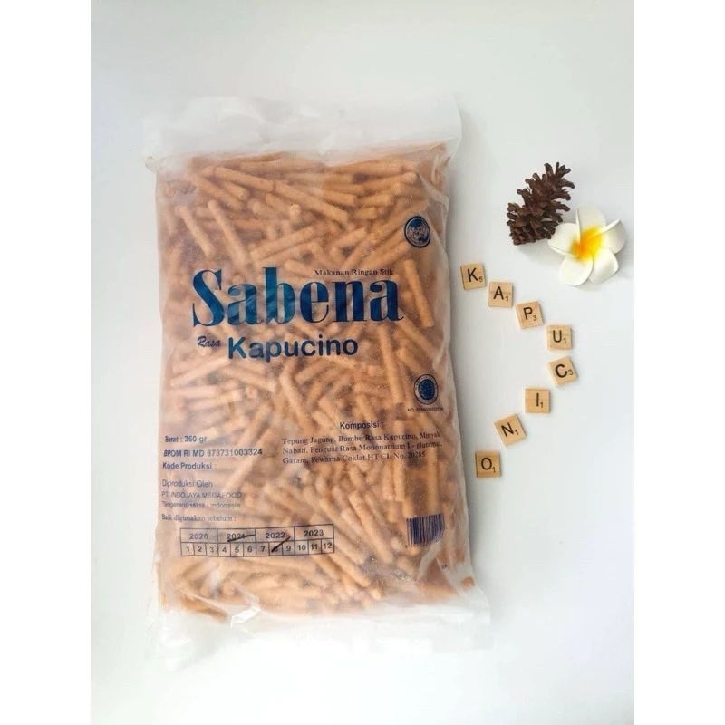 

Sabena Stik 360 Gram Keju/Sapi panggang /Balado/ pandan/ jagung bakar / cappucino