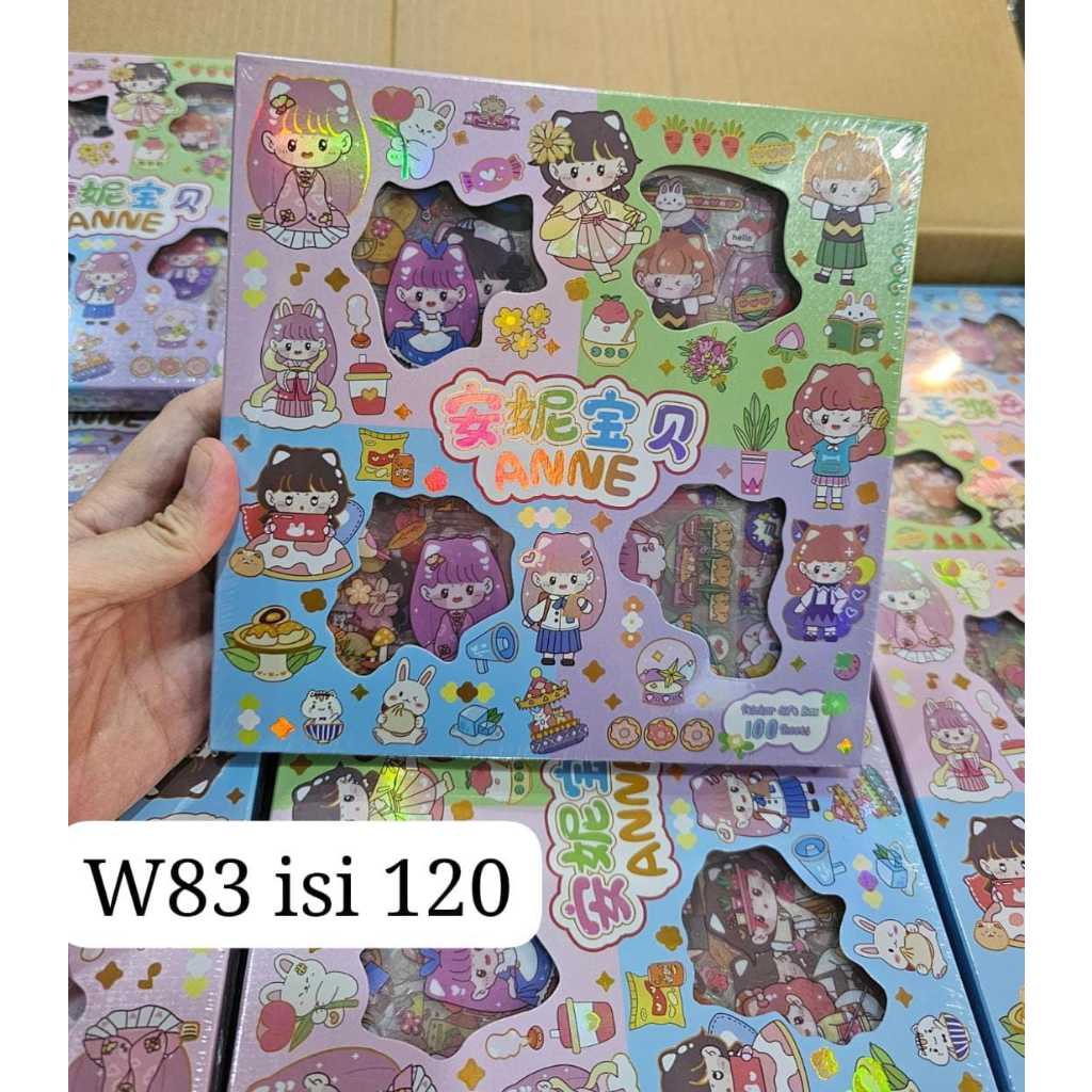 

Sticker Anne Rainbow 4 Warna Isi 100 lembar/Pcs Per box